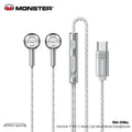 Monster Remax Metal In-Ears Earphone Tws Earbuds Wired Type-C Lightning Round Hole E-Sports Headphones For A Pple H Uawei Xiaomi
