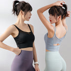 Cross Bra Shockproof Gathering Stereotype Sports Yoga Fitness Spaghetti Bra