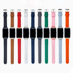 Bracelet Leather Strap With Lychee Pattern