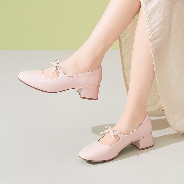Comfortable Soft Soled Bow Mary Jane Shoes