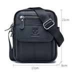 Leisure Mini Men's Leather Shoulder Crossbody Cash Bags