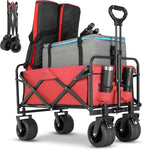 Four-wheel Disassembly Garden Folding Camping Cart Outdoor