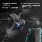 Remote-controlled Unmanned Vehicle Three-Lens Aerial Photography