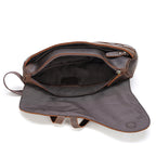 Retro Men's Chest Bag, Saddle Bag, Leather Shoulder Bag, Outdoor Sports Diagonal Bag