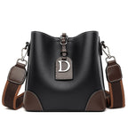Retro Bucket Hand Shoulder Soft Leather Cross-body Bag