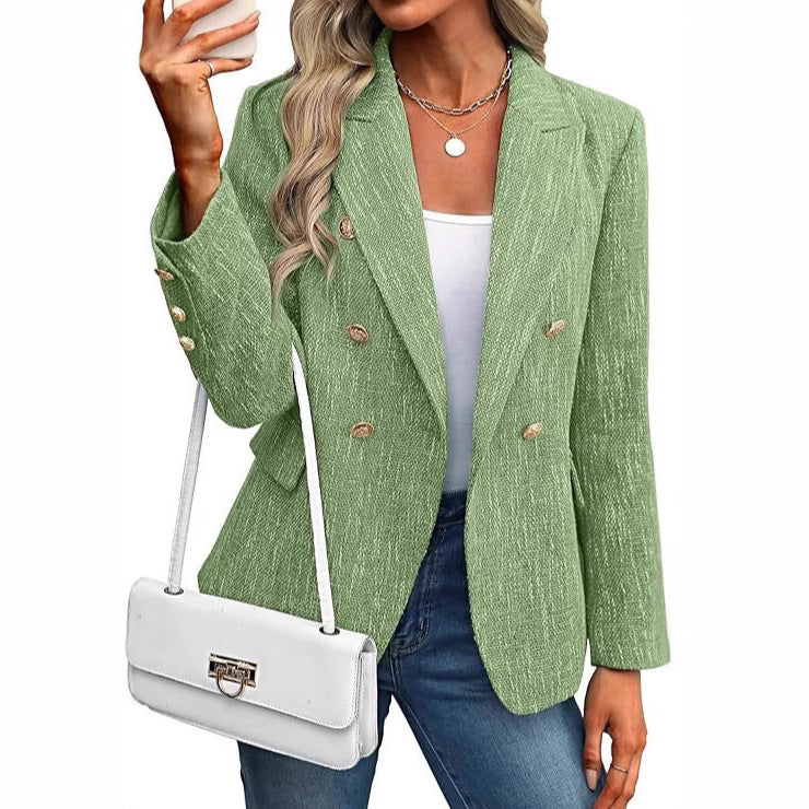 Women's Clothing Solid Color Suit Autumn Simplicity Style